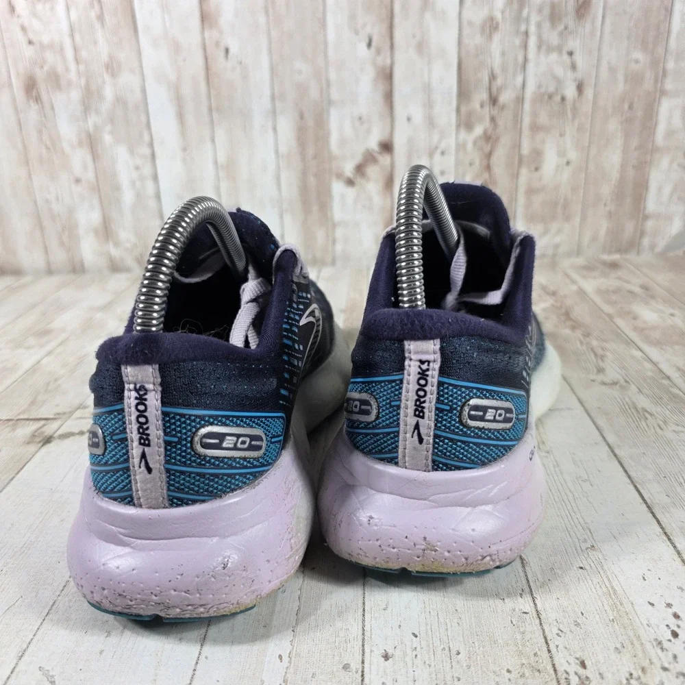 Brooks‎ Glycerin 20 Womens 6.5 Navy Purple Running Shoes 1203691B499 DNA LOFT v3